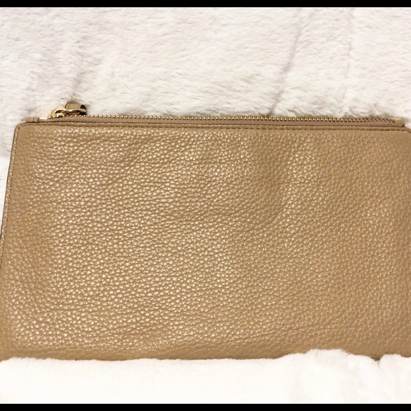 MK Leather Wristlet - Picture 2 of 8